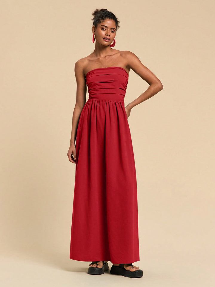 SHEIN maxi ruha, piros
