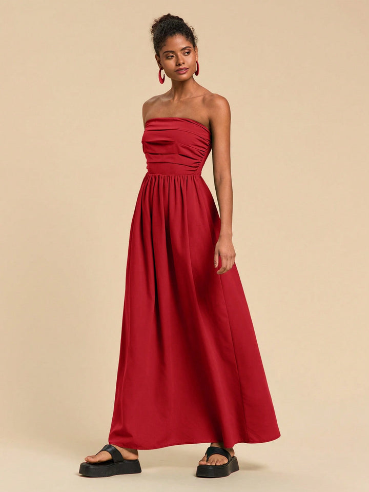 SHEIN maxi ruha, piros