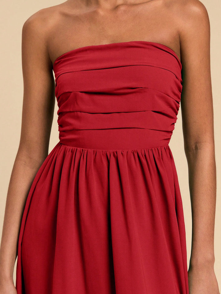 SHEIN maxi ruha, piros
