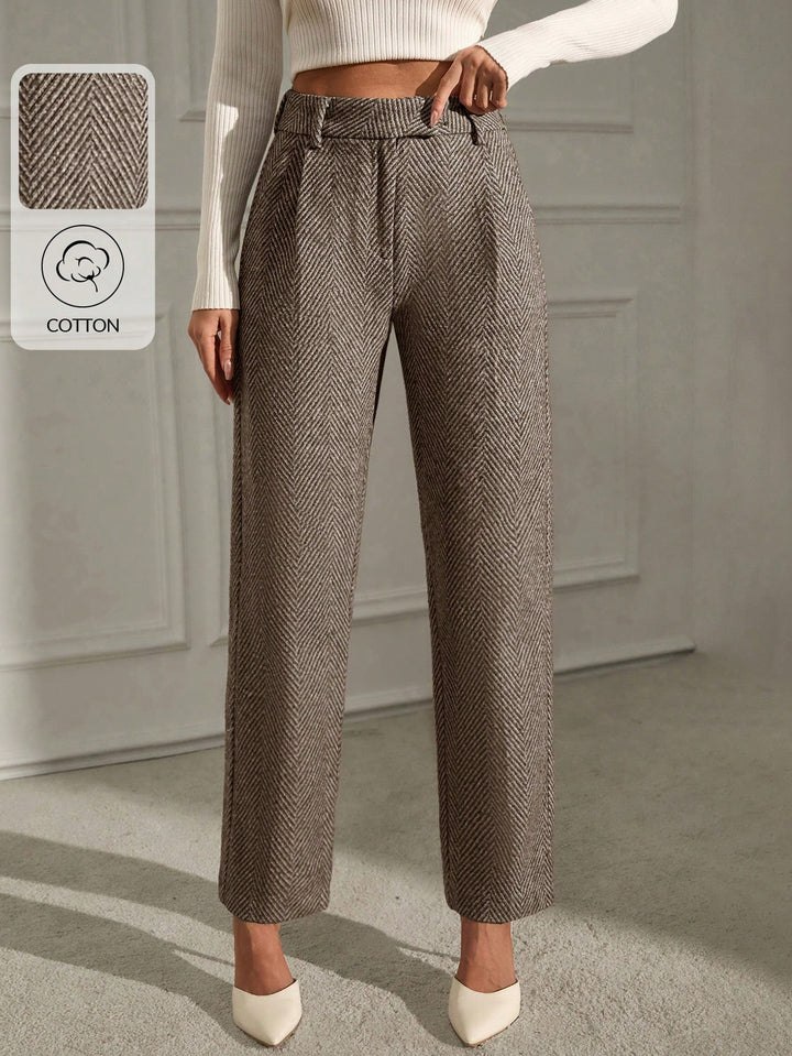 Pantaloni SHEIN, maro