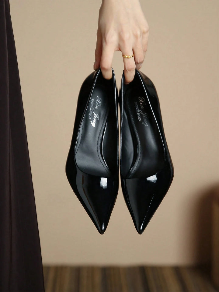 Pantofi cu toc SHEIN, negru