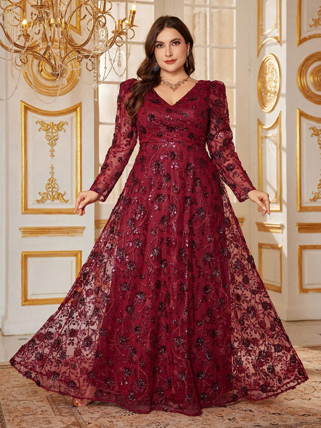 Rochie SHEIN, vișiniu