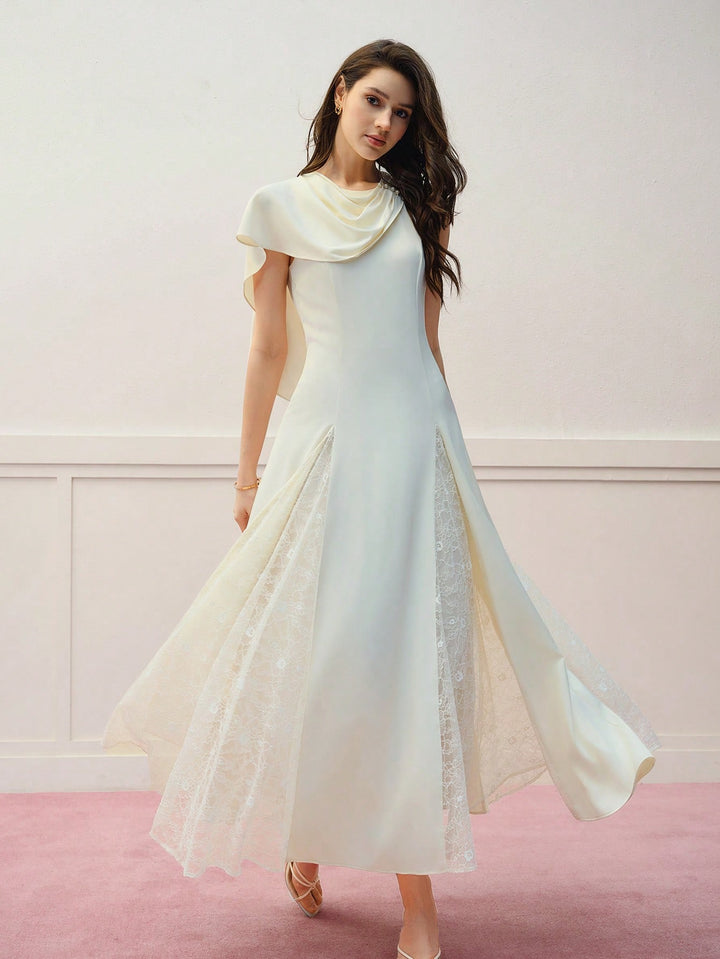 Rochie maxi SHEIN, bej