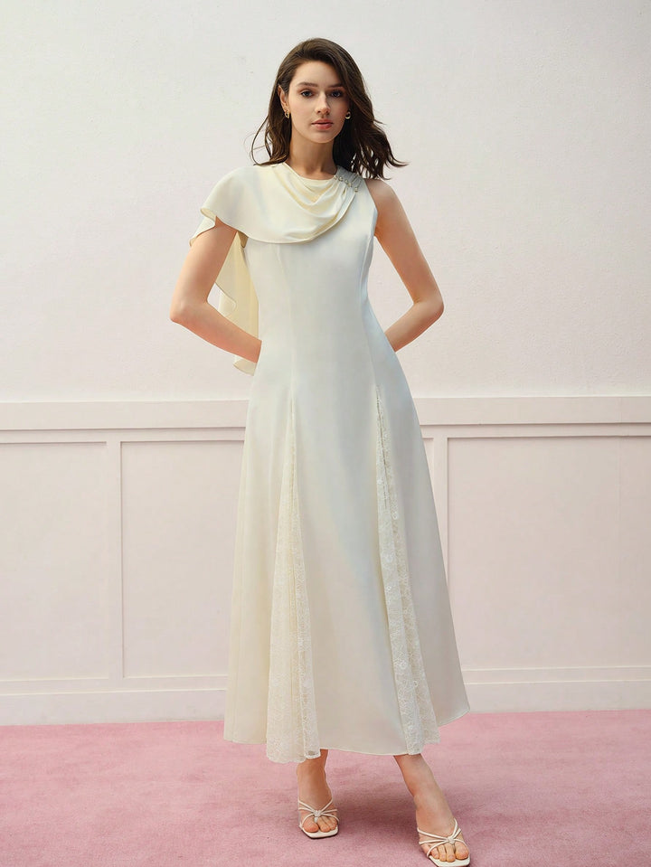Rochie maxi SHEIN, bej