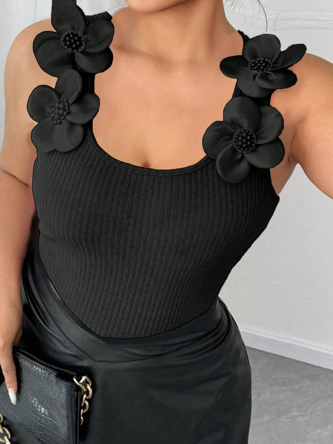 SHEIN top, fekete