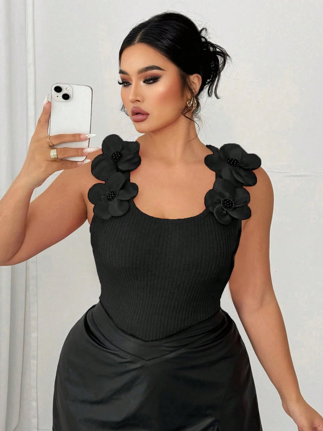 SHEIN top, fekete