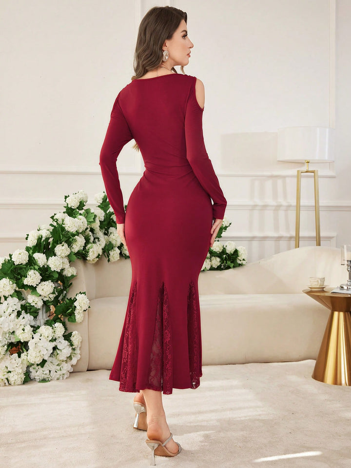 SHEIN maxi ruha, piros