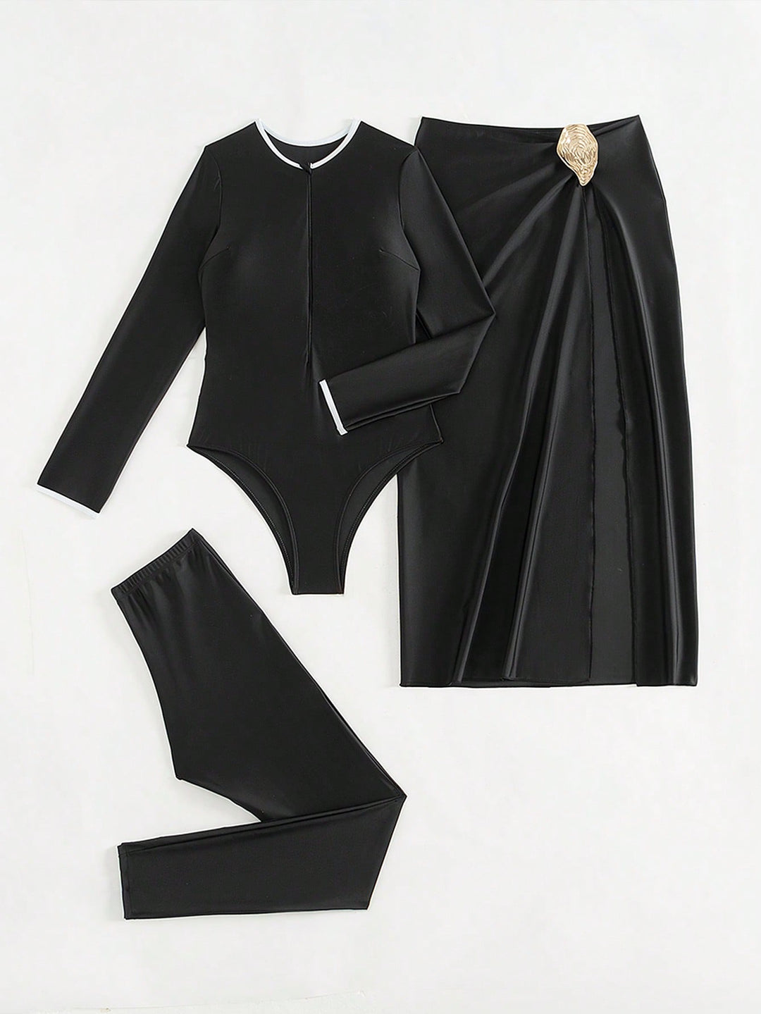 Costum de baie SHEIN, negru