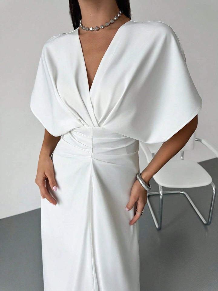Rochie maxi SHEIN, alb