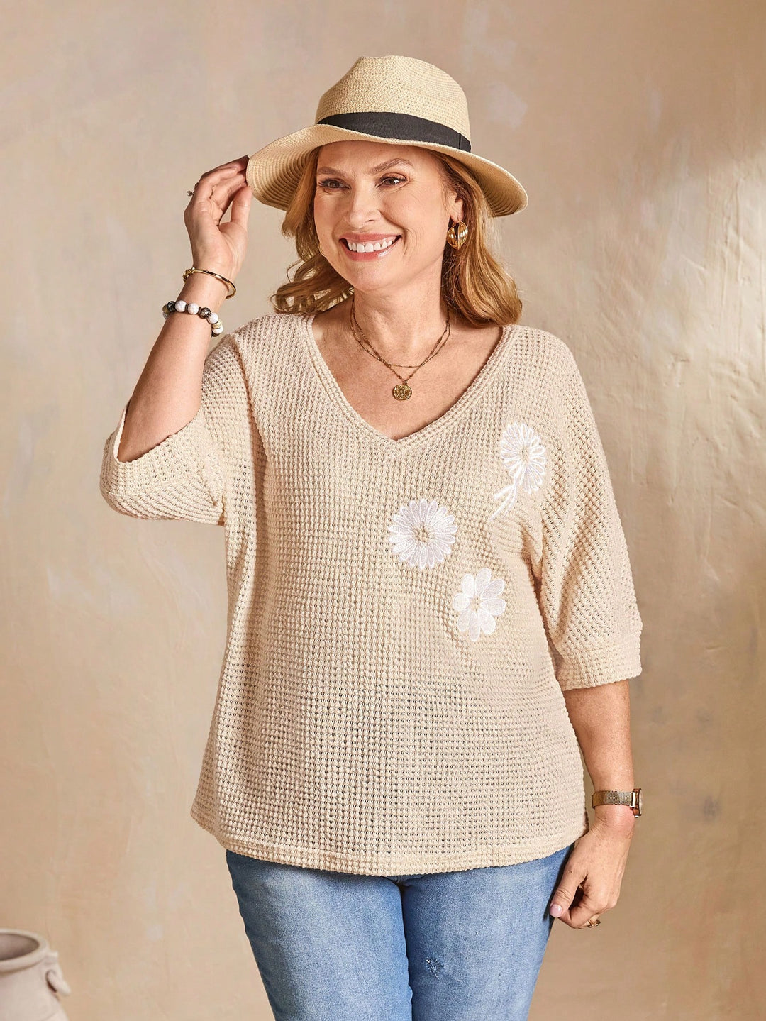 SHEIN póló, khaki