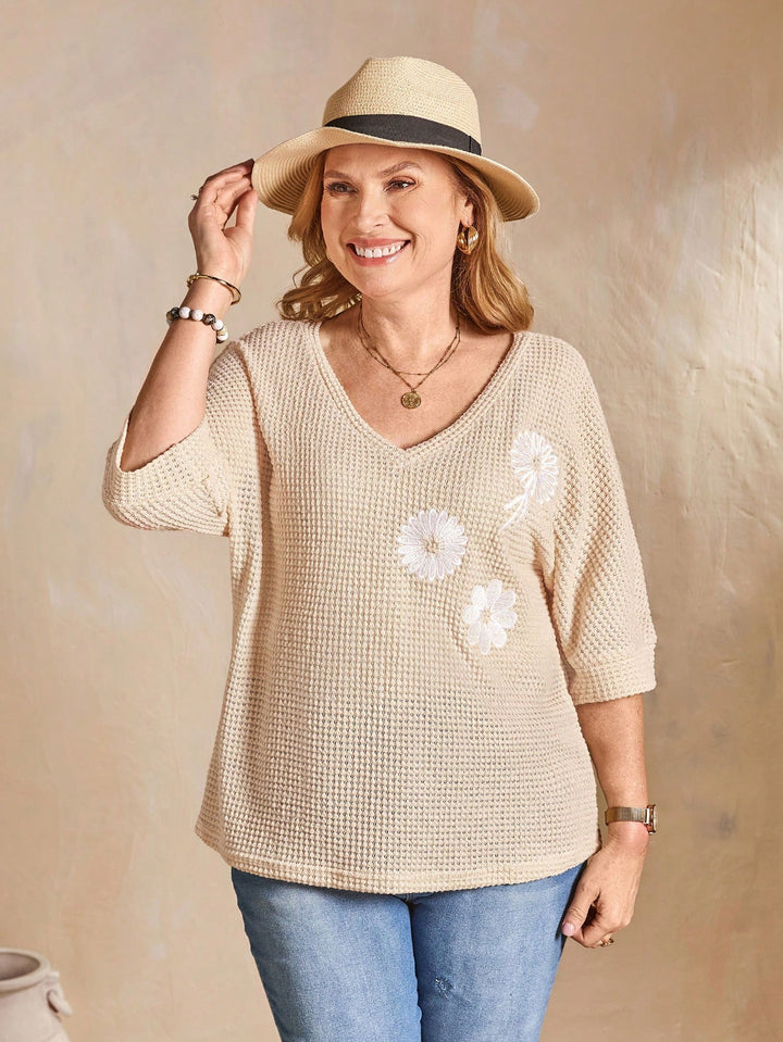 SHEIN póló, khaki
