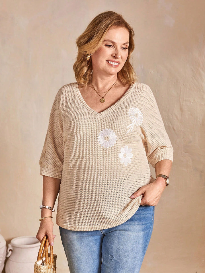 SHEIN póló, khaki