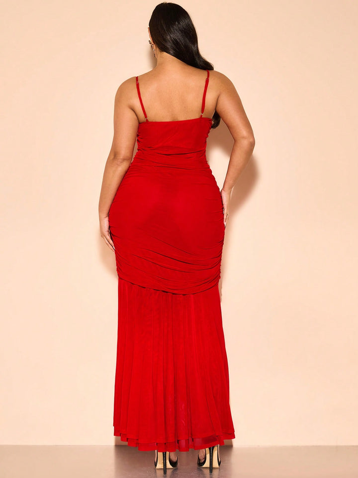 Rochie maxi SHEIN, roșu