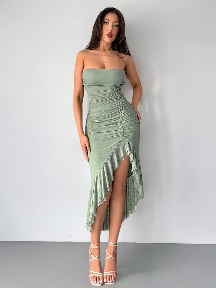 Rochie midi SHEIN, verde