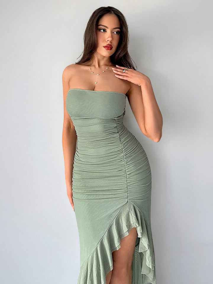 Rochie midi SHEIN, verde