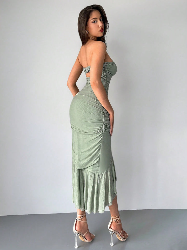 Rochie midi SHEIN, verde