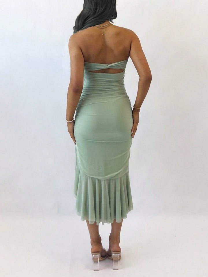 Rochie midi SHEIN, verde