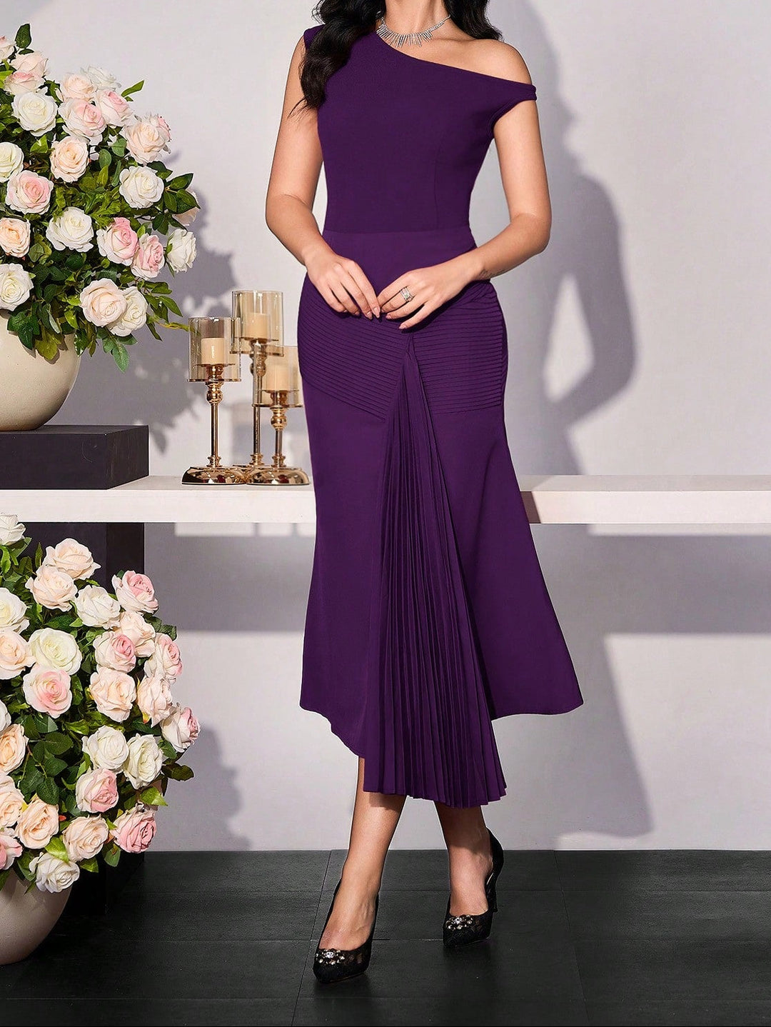 Rochie midi Shein, mov