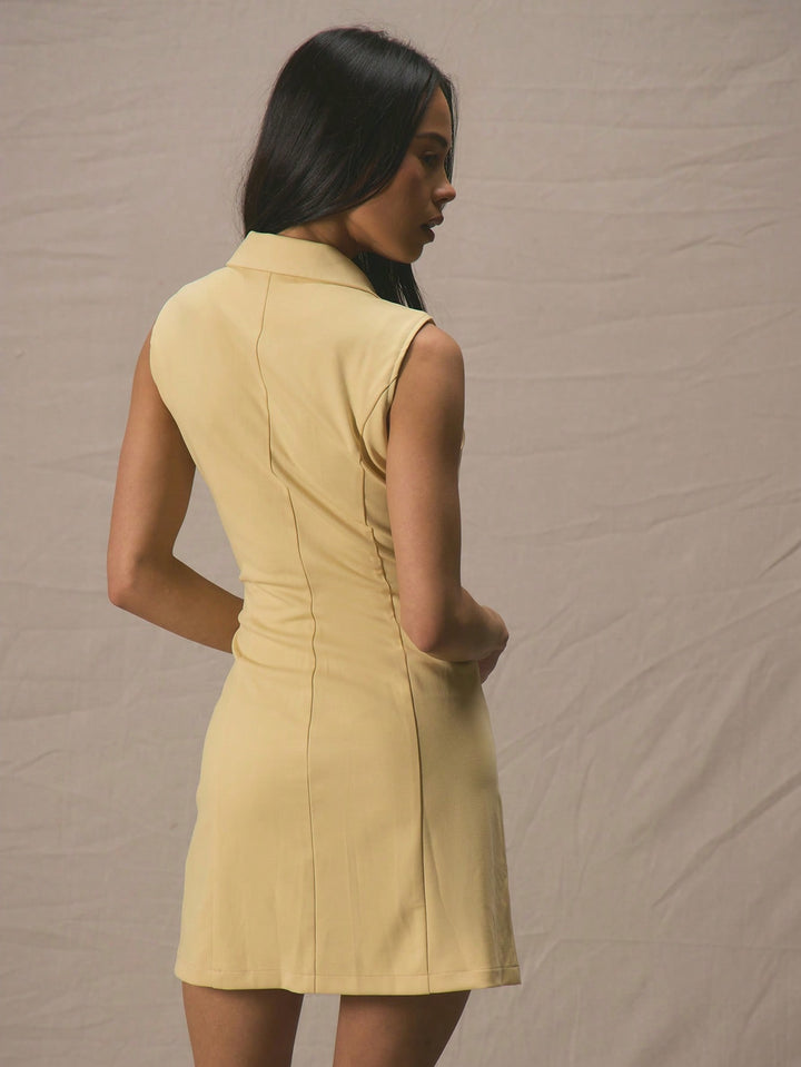 Rochie mini SHEIN, galben