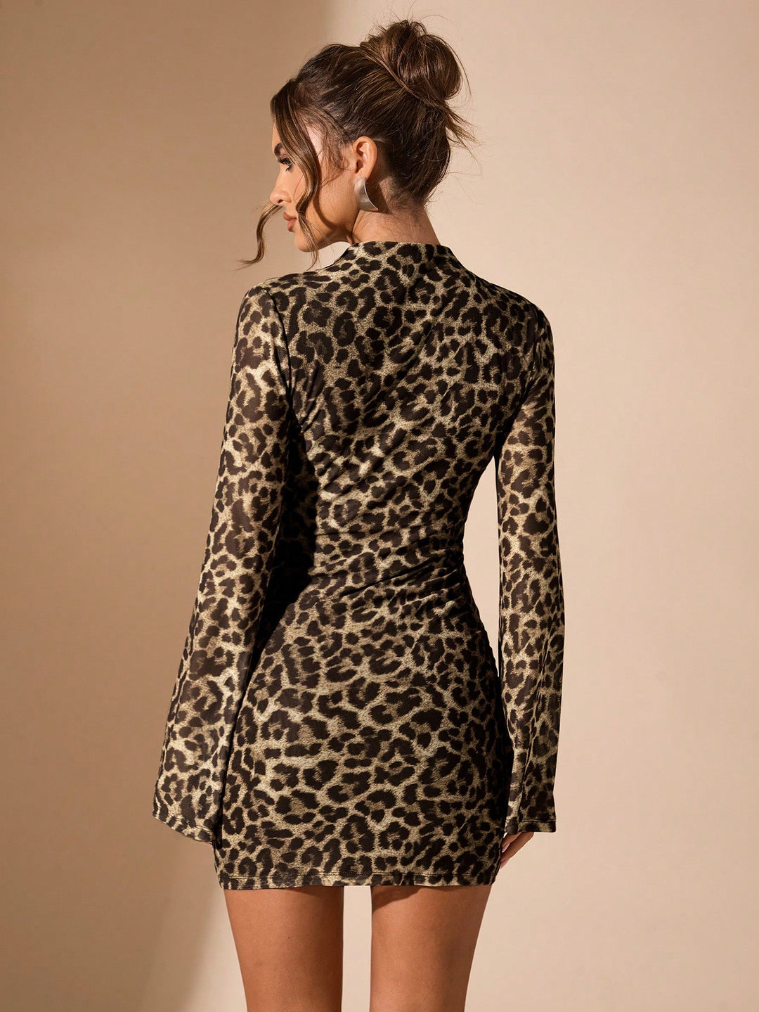 Rochie mini SHEIN, kaki