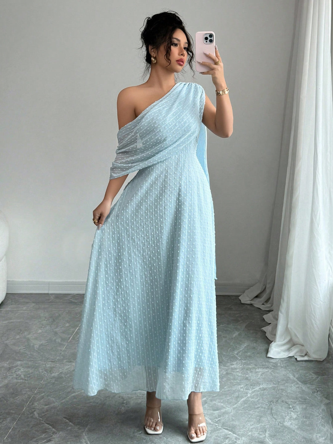 Rochie maxi SHEIN, albastru