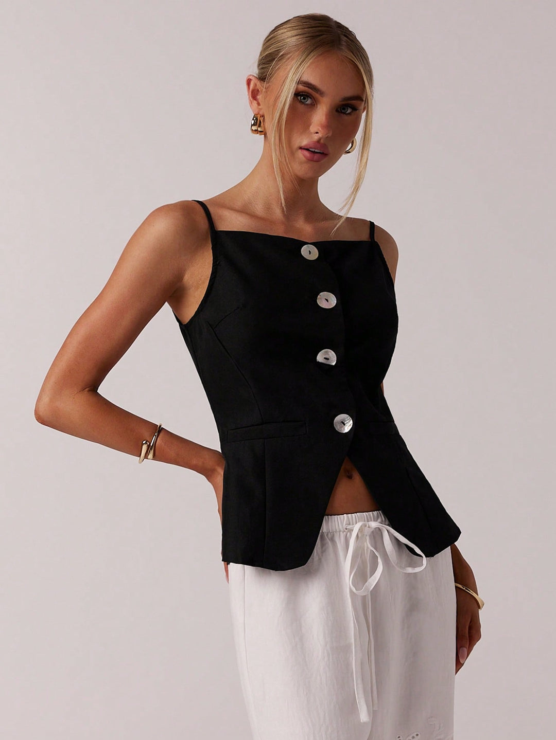 Top SHEIN, negru