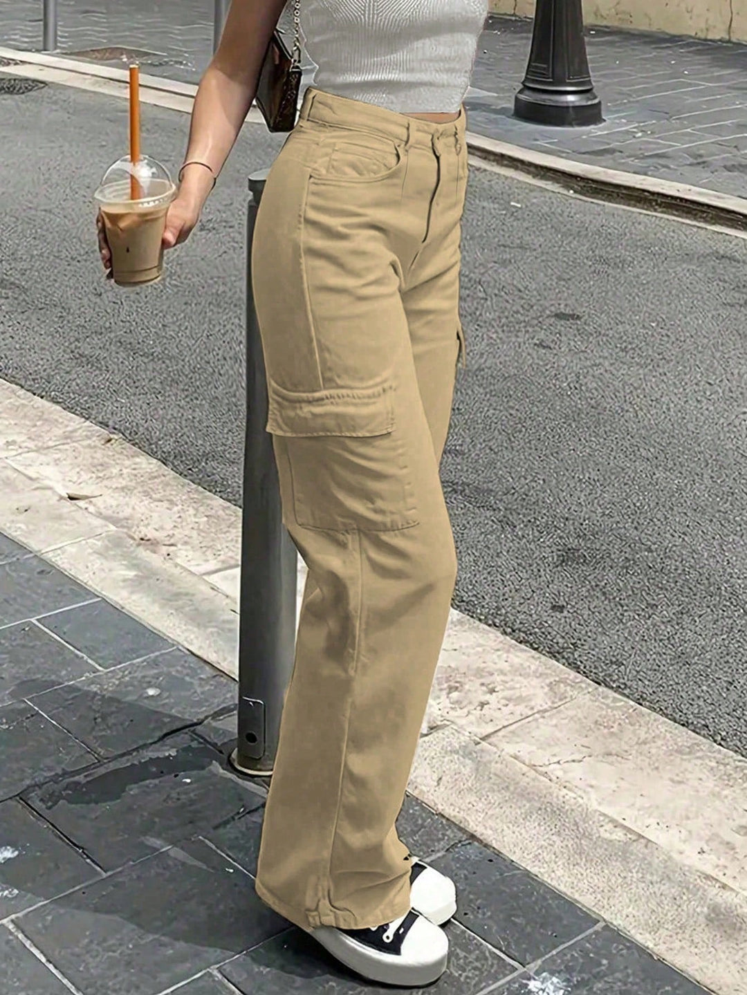 SHEIN nadrág, khaki