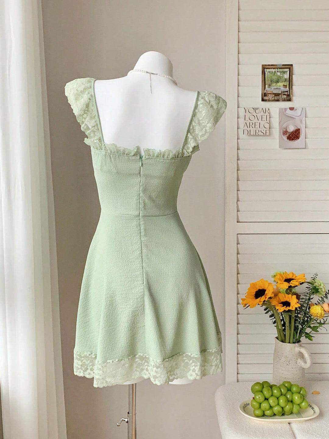 SHEIN mini ruha, zöld