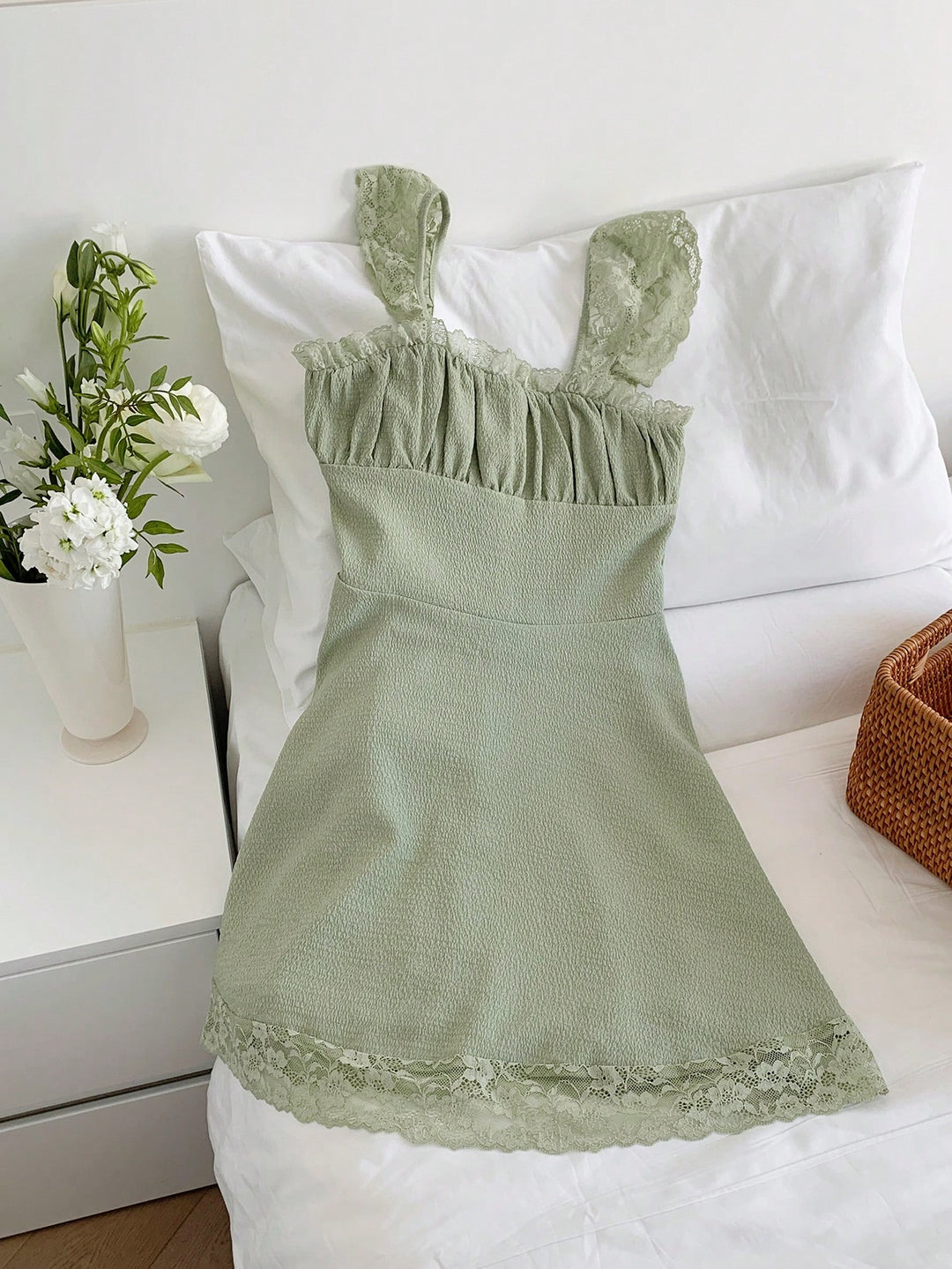 SHEIN mini ruha, zöld