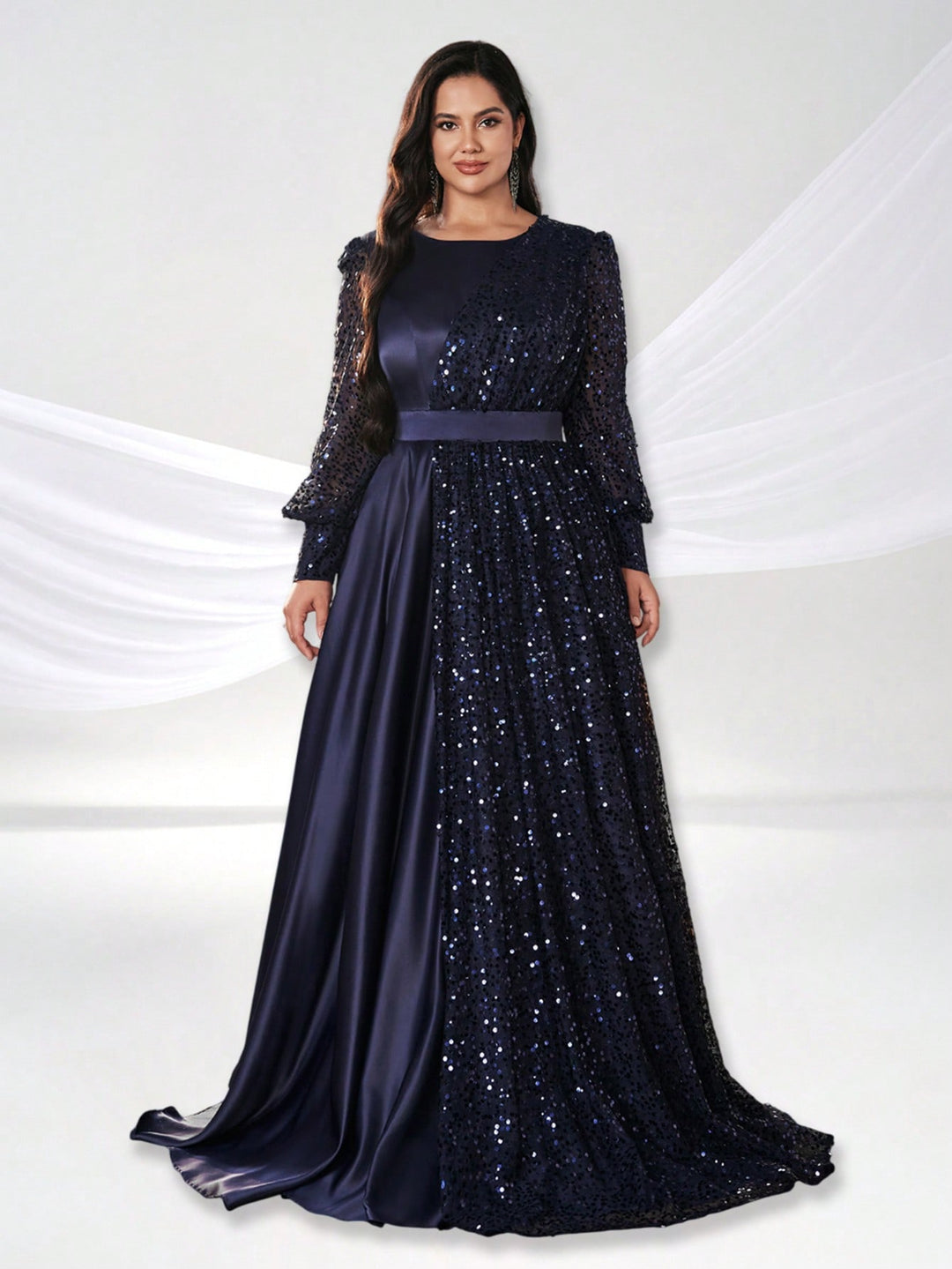 Rochie de ocazie SHEIN, albastru