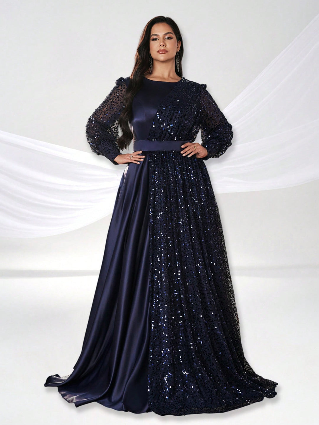 Rochie de ocazie SHEIN, albastru