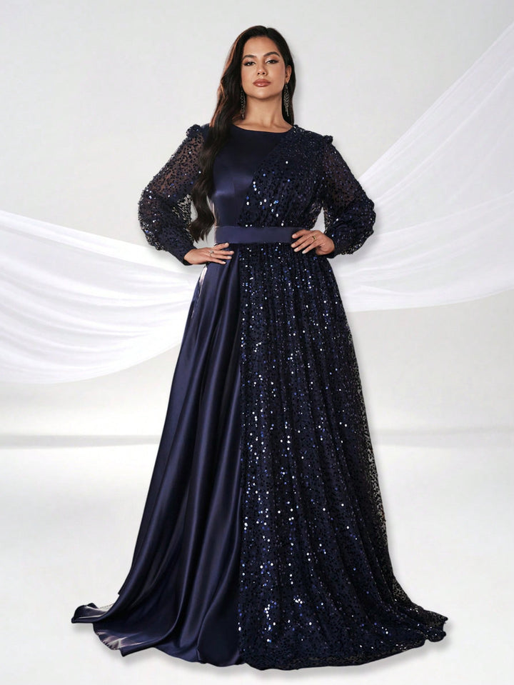 Rochie de ocazie SHEIN, albastru
