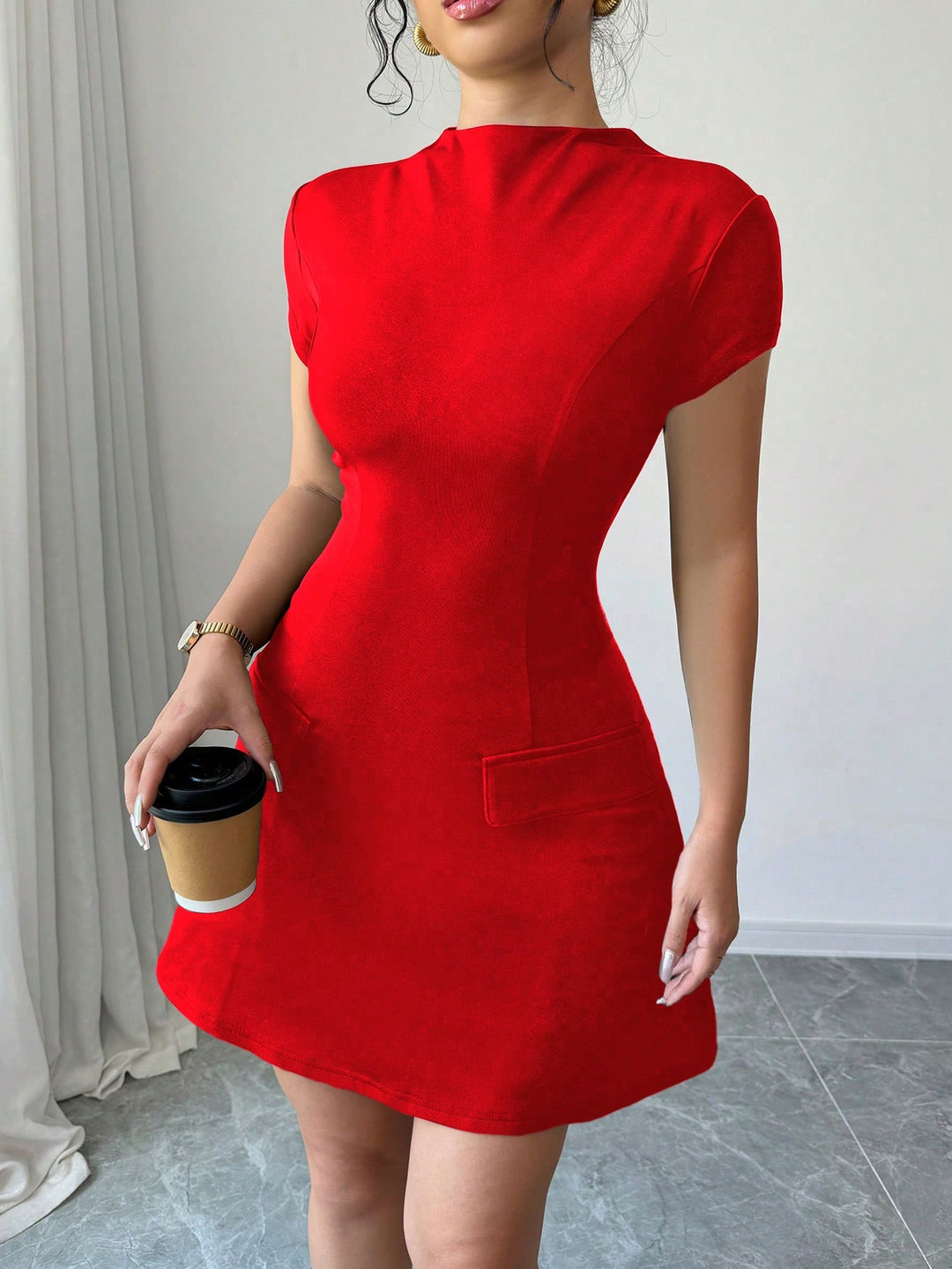 Rochie mini SHEIN, roșu
