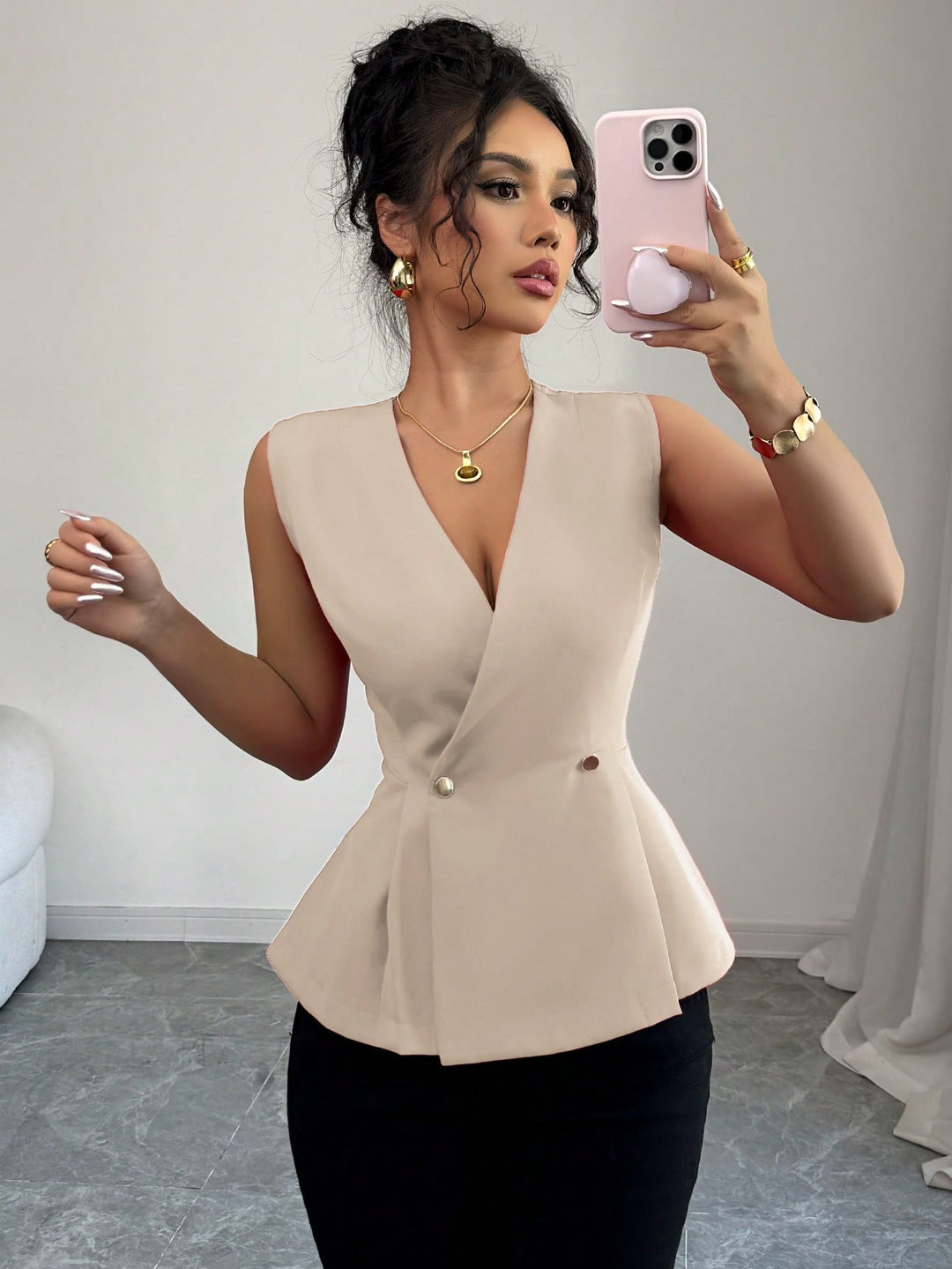 Bluza SHEIN, bej