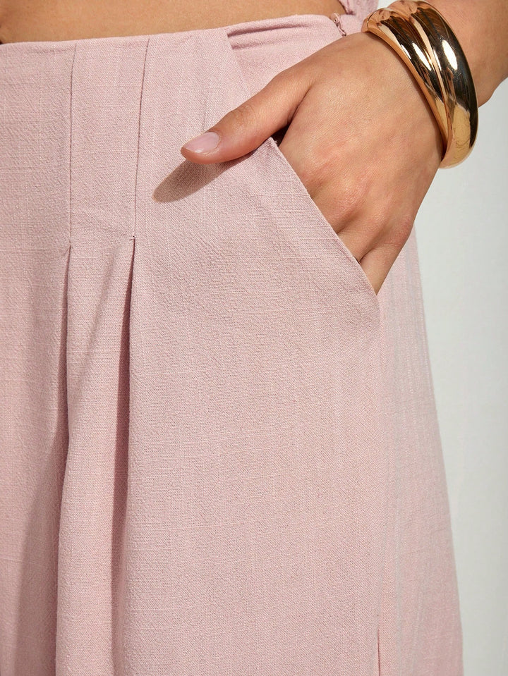 Pantaloni SHEIN, roz