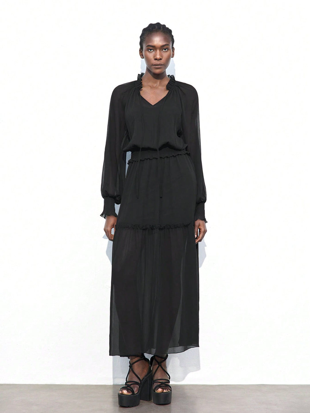 Rochie maxi SHEIN, negru