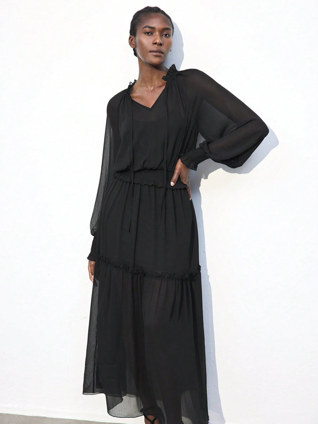 Rochie maxi SHEIN, negru
