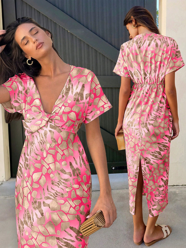 Rochie midi SHEIN, mix culori