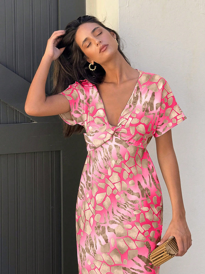Rochie midi SHEIN, mix culori
