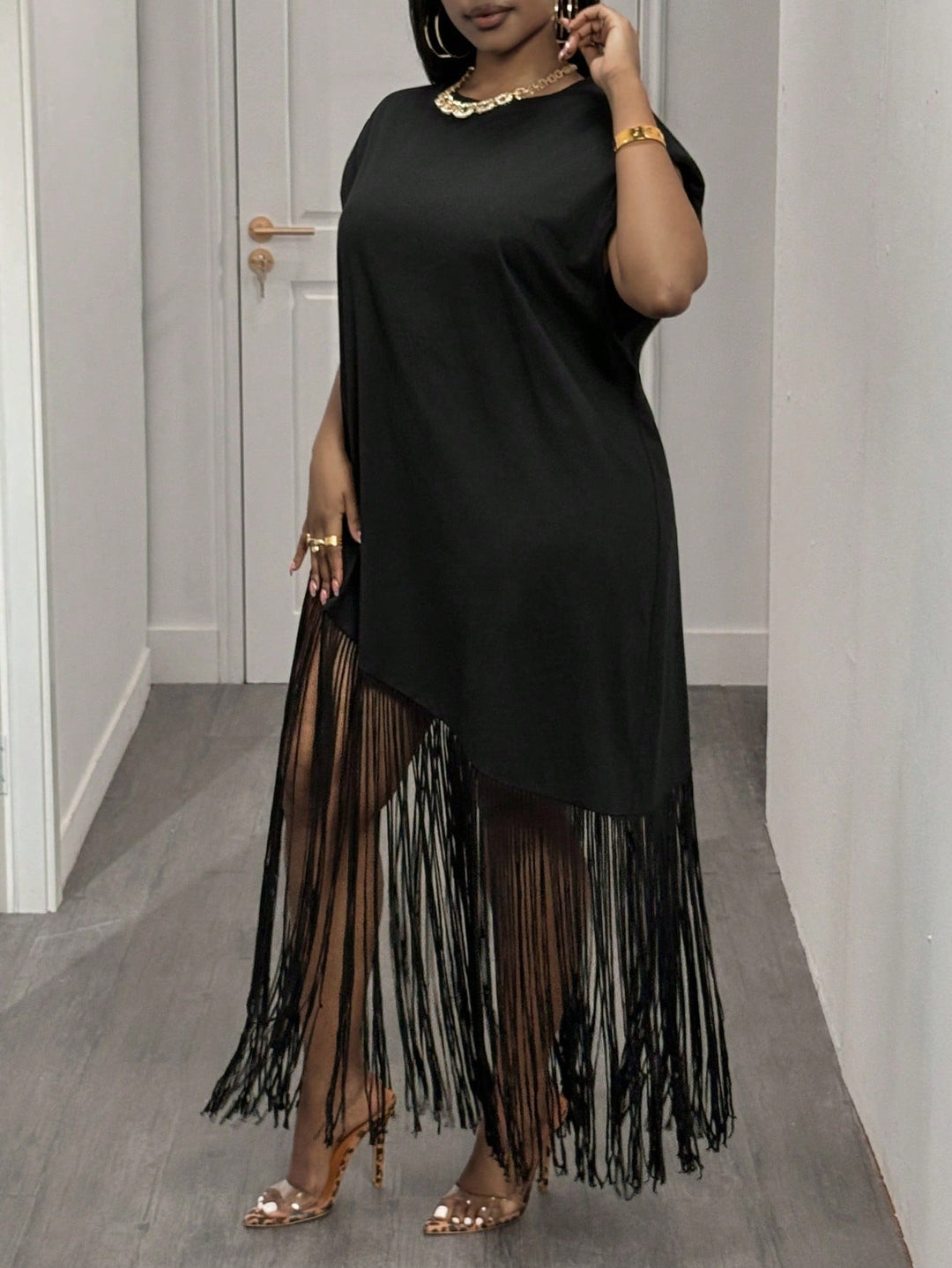 Rochie maxi SHEIN, negru