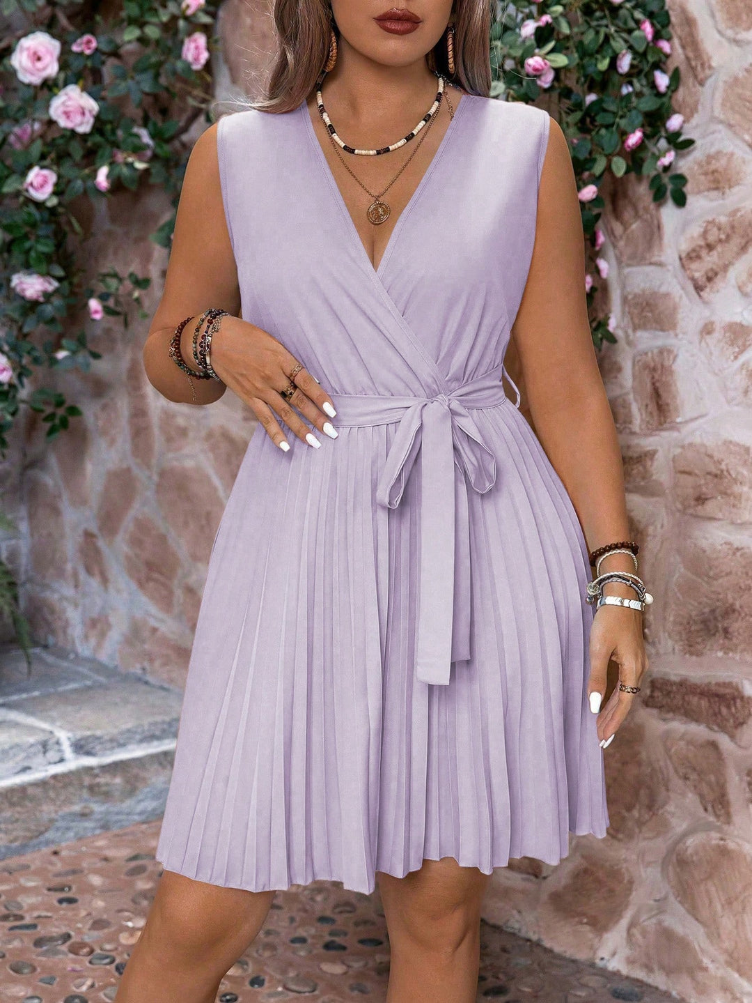 SHEIN mini ruha, lila