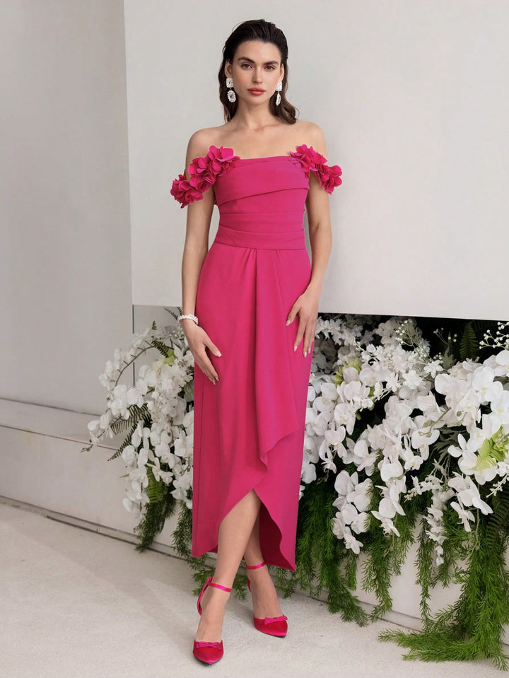 Rochie maxi SHEIN, roz
