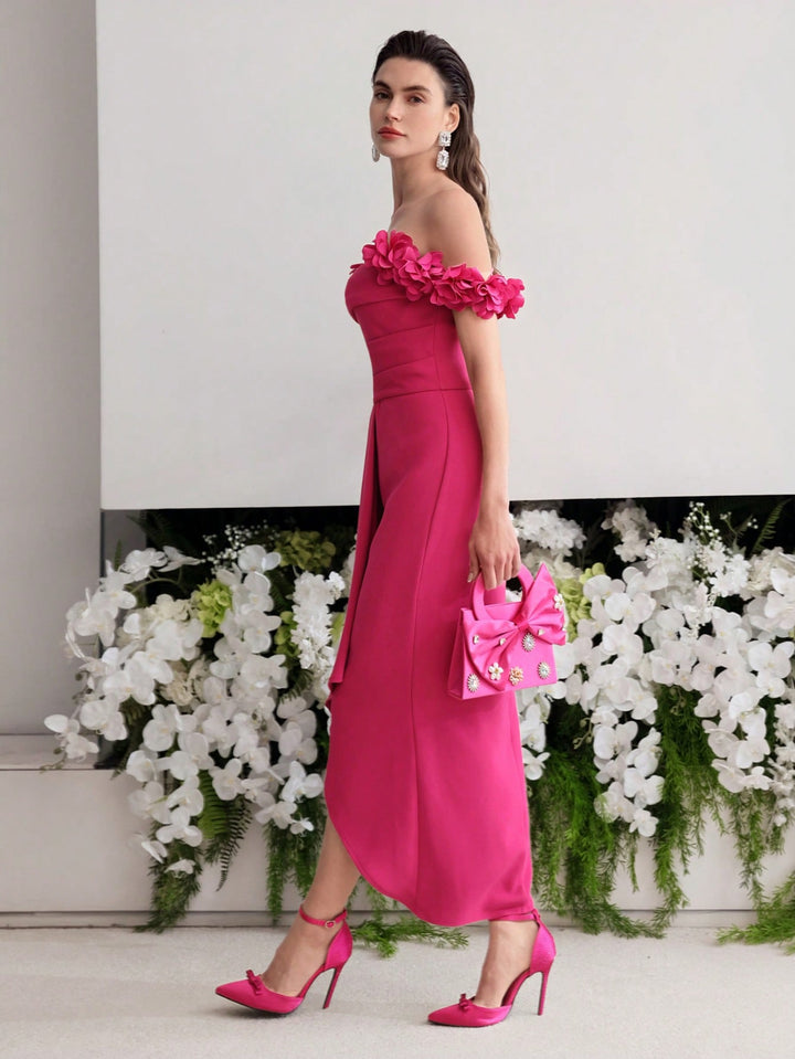 Rochie maxi SHEIN, roz