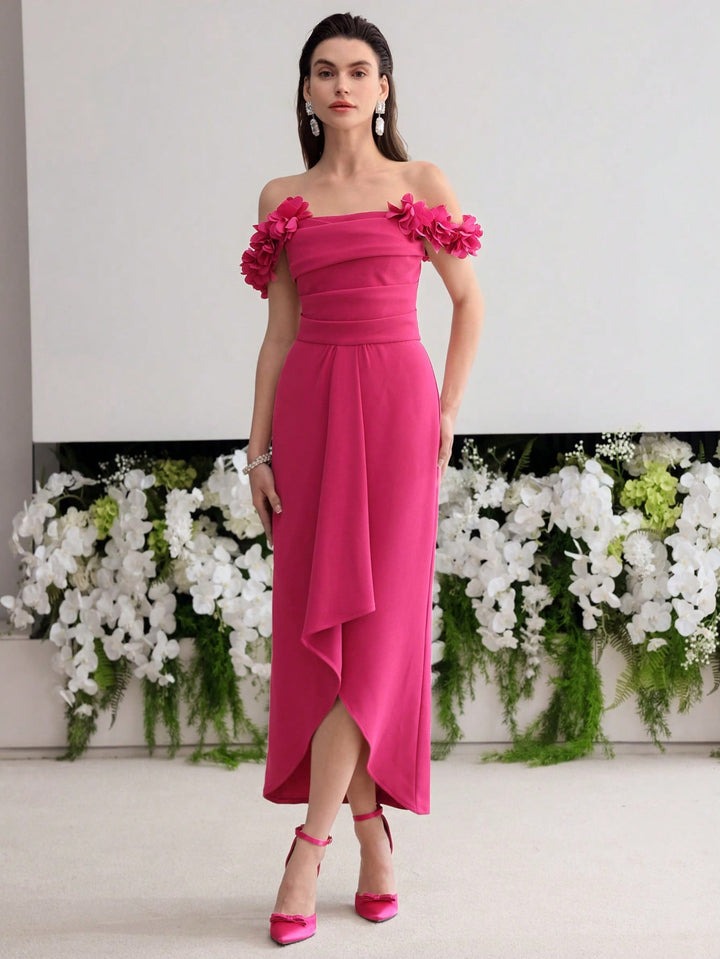 Rochie maxi SHEIN, roz