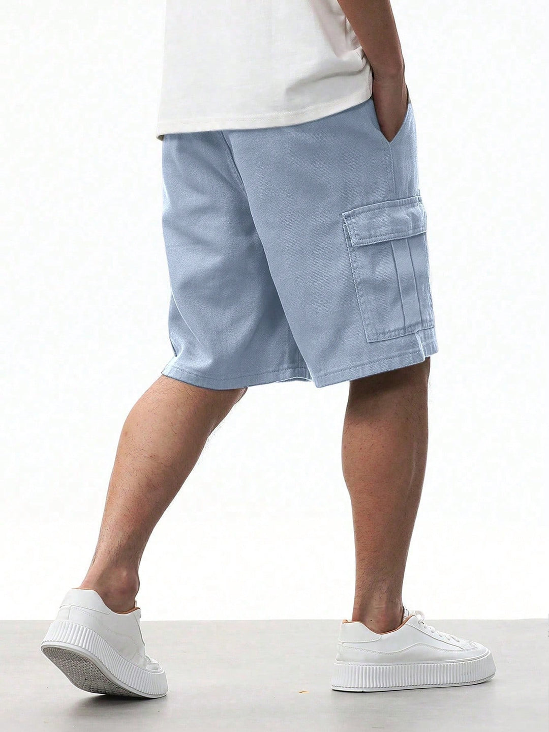 Pantaloni scurți SHEIN, albastru