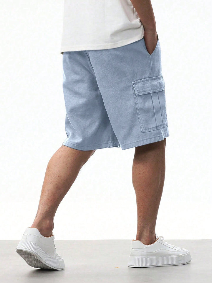 Pantaloni scurți SHEIN, albastru