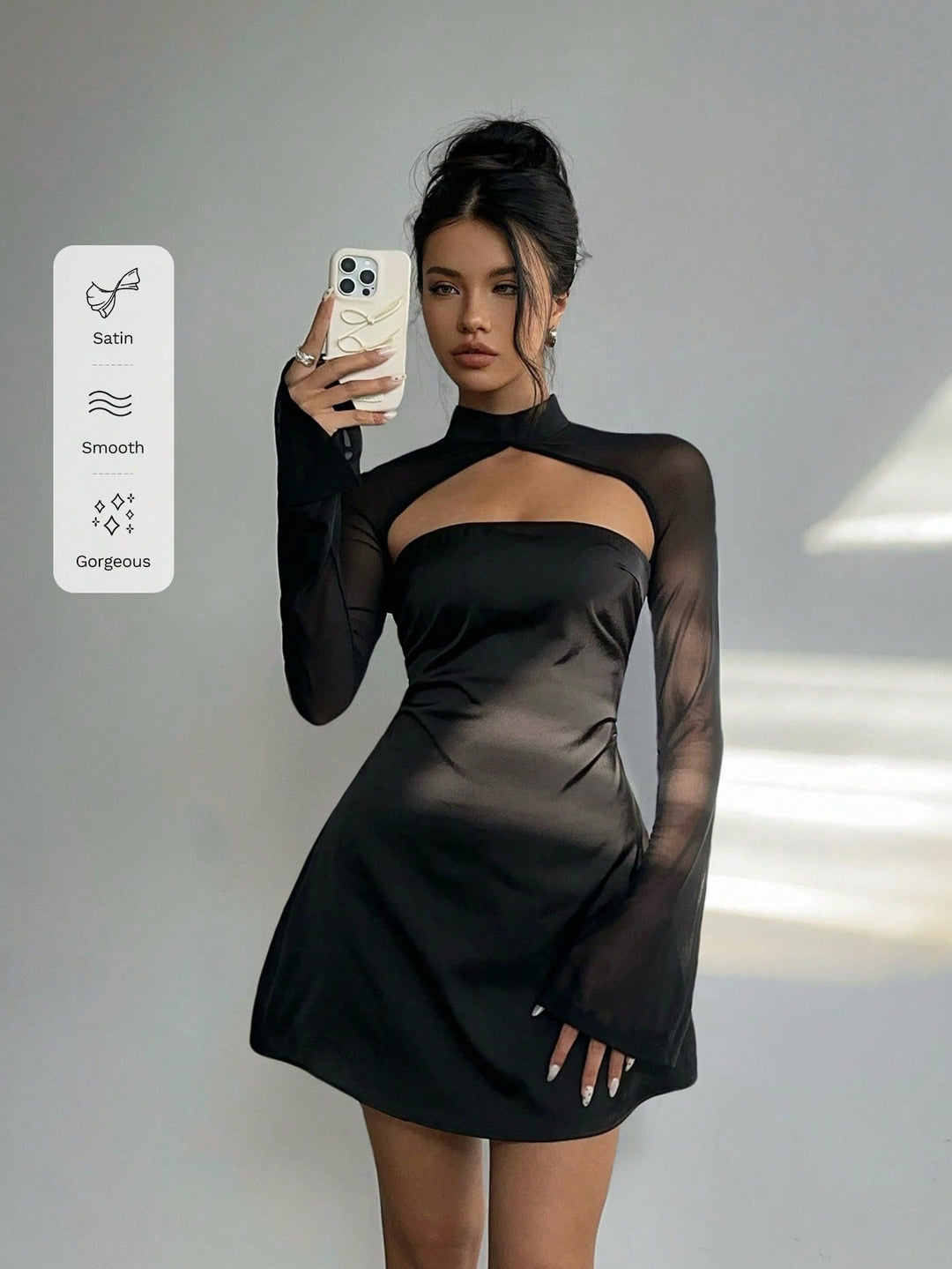 Rochie scurtă SHEIN, negru