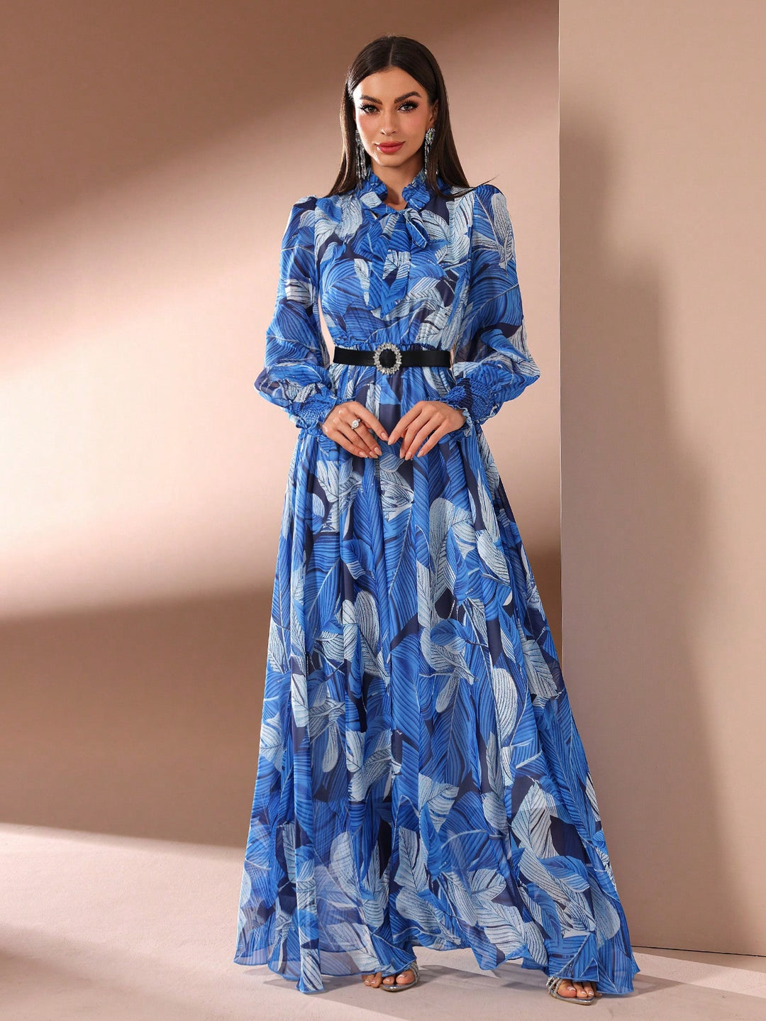 SHEIN maxi ruha, kék
