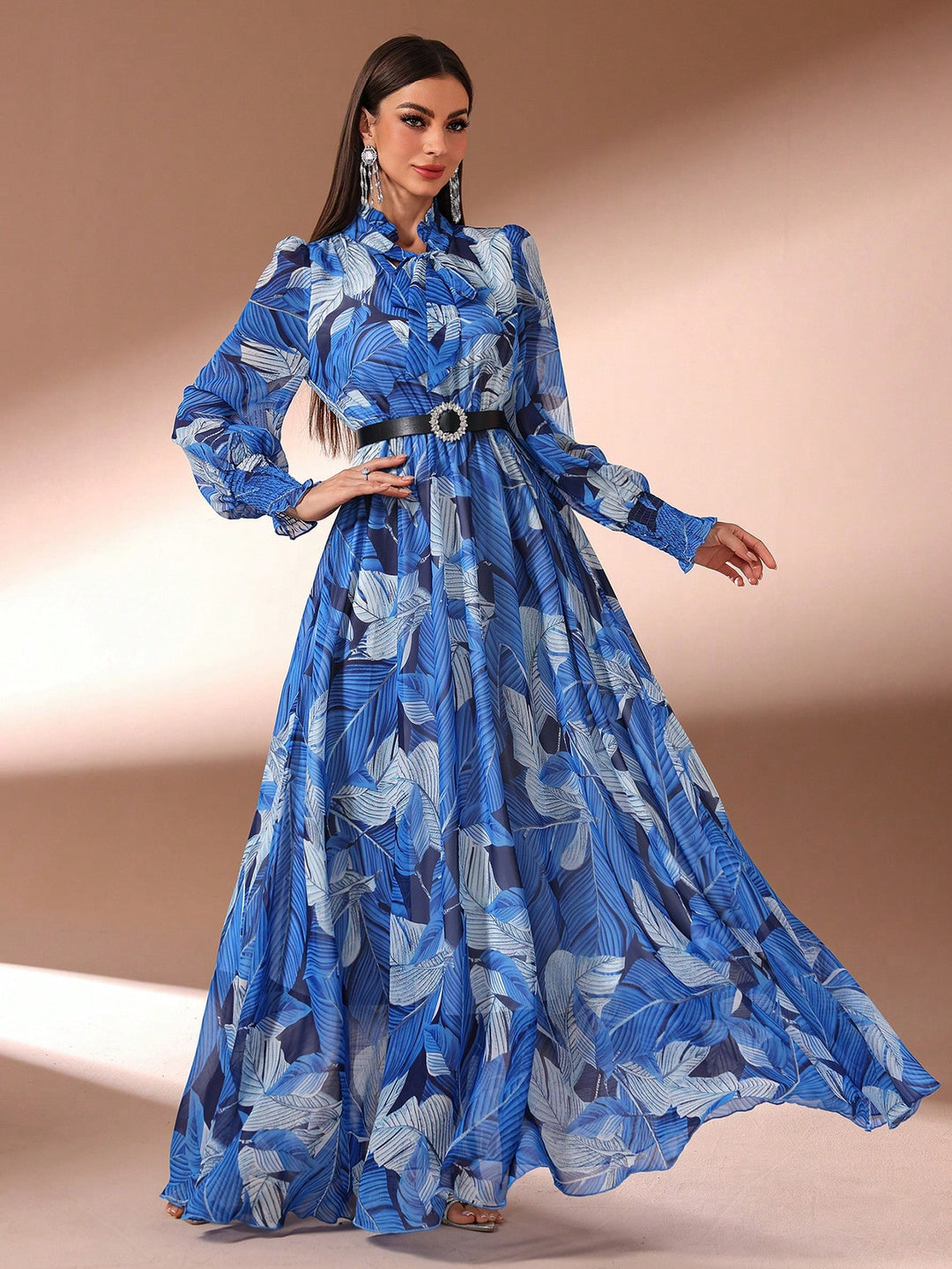 SHEIN maxi ruha, kék