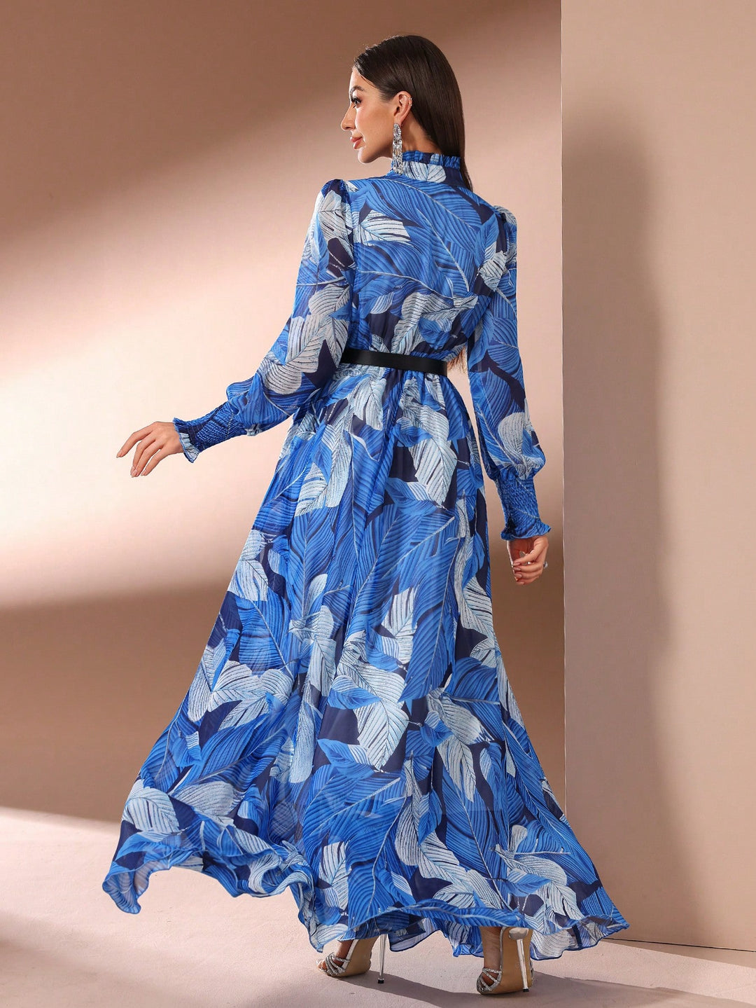 SHEIN maxi ruha, kék